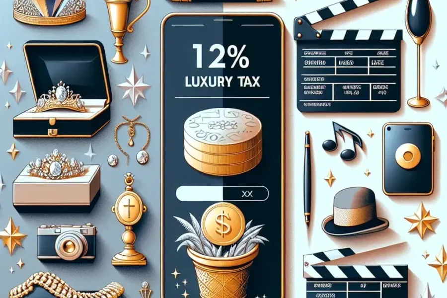 "Ilustrasi barang mewah yang dikenakan PPN 12 persen, termasuk contoh produk seperti tas tangan, jam tangan mewah, dan perhiasan; smartphone, Netflix, dan Spotify tidak termasuk dalam kategori ini."