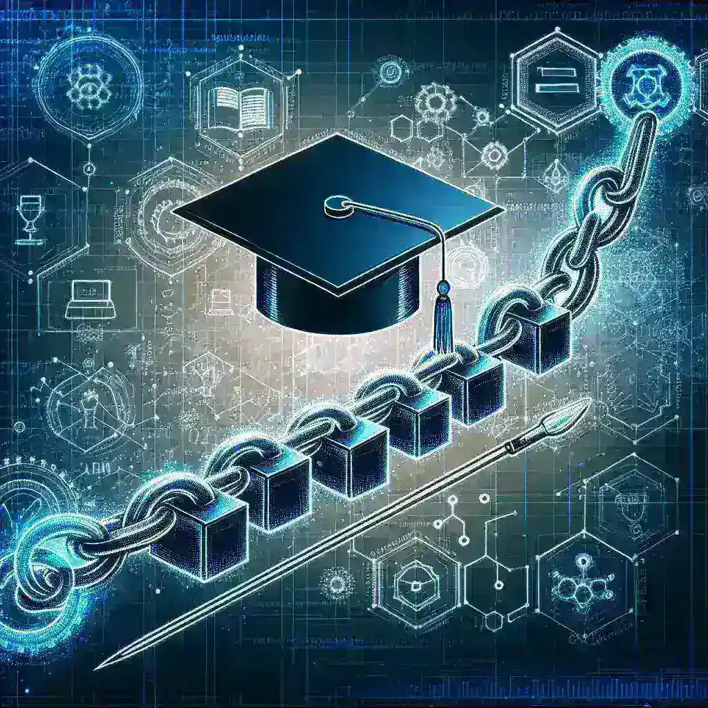"Universitas Brawijaya researchers demonstrating blockchain technology for academic certification processes during a workshop."