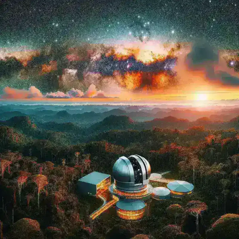 "Indonesia's new space observation center in Papua, showcasing advanced telescopes and technology for astronomical research."